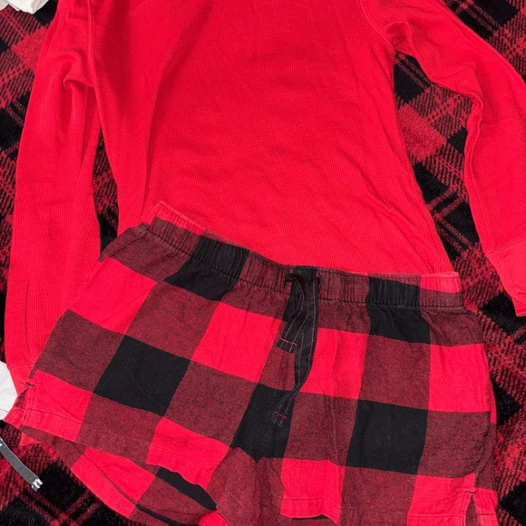Red Plaid PJ short set - Picture 2 of 3